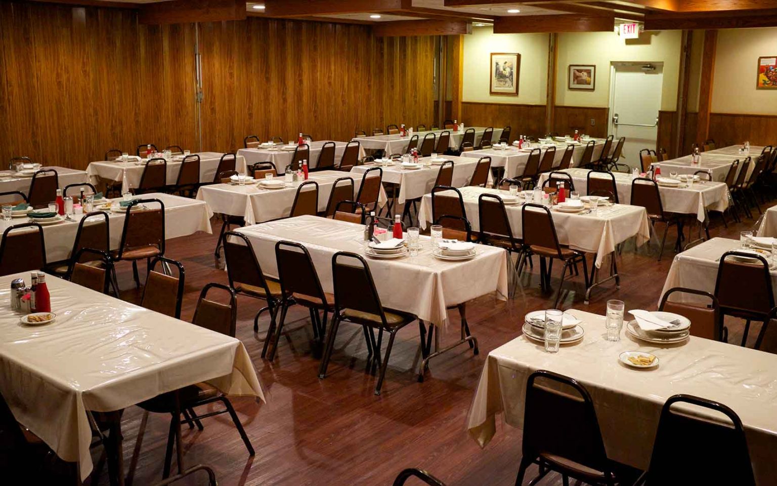 The private banquet room at Wool Growers